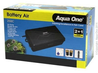 Aqua One 250C Air Pump Portable Battery & Cigarette Lighter Operated, Pet Essentials Warehouse, Pet Essentials Napier, Kiwipetz Tauranga, Car operated air pump,