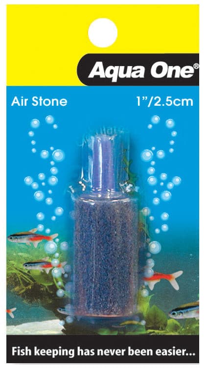 Aqua One Air Stone - 1 Inch 2.5cm Cylinder Card, Pet Essentials Warehouse