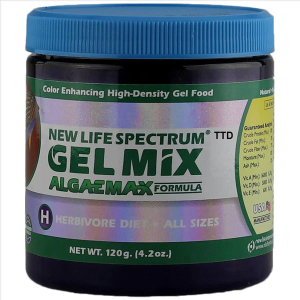 New Life Spectrum AlgaeMax Gel Mix 120g, gel mix fish food, pet essentials warehouse, fishly