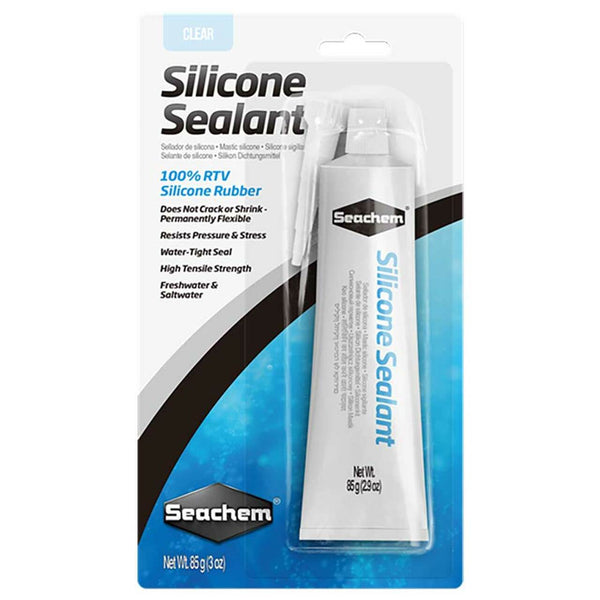 Seachem Silicone Sealant 85g, aquarium glass silicone, pet essentials warehouse, clear aquarium silicone