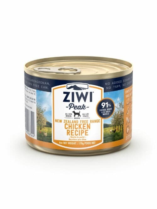 Ziwi Chicken Wet Dog Food 170g, Ziwi peak NZ, Pet Essentials Napier, Free range organic chicken food for dogs