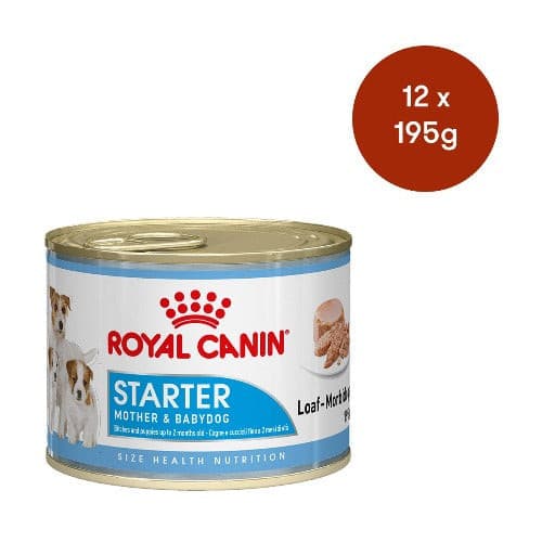 Royal Canin Mother & Babydog Starter Mousse 195g, Pet Essentials Napier, Petdirect,  Royal Canin  for new born puppies, royal canin starter tray of 12