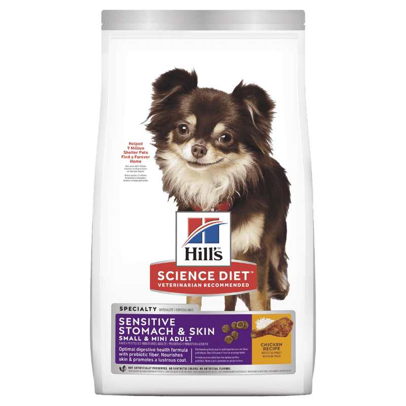Hills Science Diet Sensitive Stomach & Skin, Small & Mini Adult, Hill's mini dog biscuits, pet essentials warehouse napier