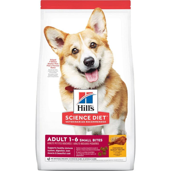 Hills Science Diet Adult Small Bites, Hill's Small breed dog food, pet essentials warehouse