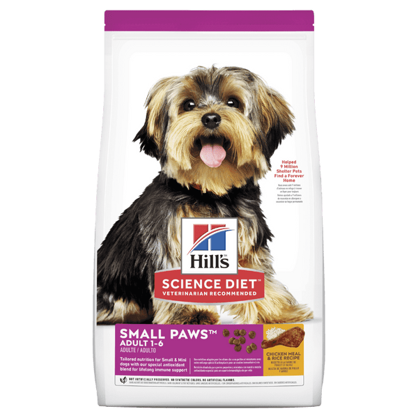 Hills Science Diet Small Paws Adult, Hills dog food, pet essentials warehouse napier,