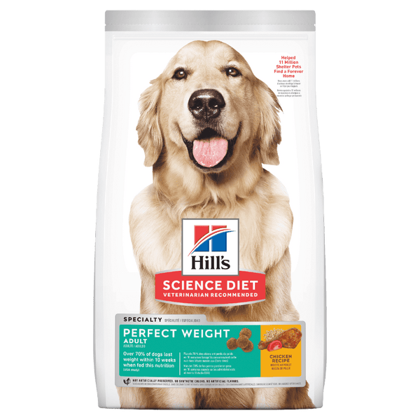 Hills Science Diet Perfect Weight adult dog food, pet essentials warehouse napier, hills dog biscuits