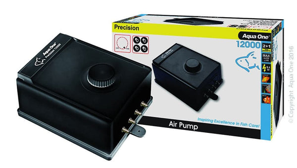 Aqua One Precision Air Pump 4 Outlet 12000, Pet Essentials Warehouse, 