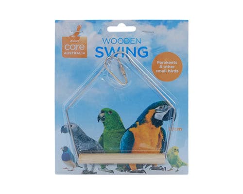 Avian Care Bird Swing Wood & Wire 10cm,  Bird Wooden wing, pet essentials napier