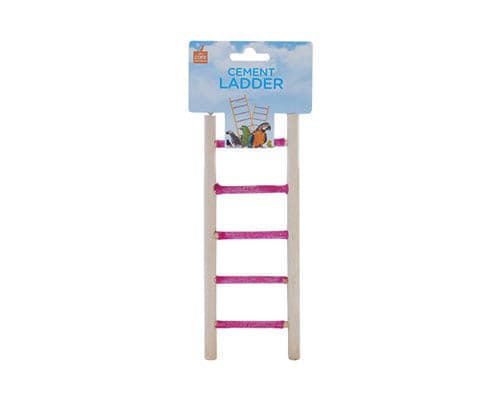 Avian Care Bird Wooden Ladder Cement/Grit, small 5 rung, 5 step wooden bird ladder, pet essentials napier, pet essentials warehouse