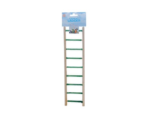 Avian Care Bird Wooden Ladder Cement/Grit, small 9 rung, 9 step wooden bird ladder, pet essentials napier, pet essentials warehouse