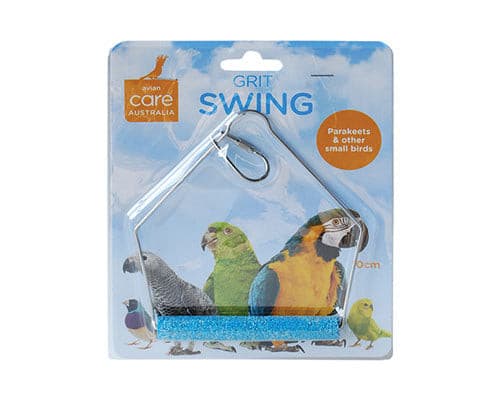 Avian Care Bird Swing Grit Wood & Wire 10cm. Avi One bird swing, pet essentials napier, pet essentials warehouse,