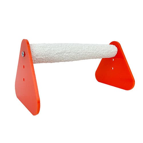 Avian Care Bird Stand and Grit Large Orange, Pet Essentials Warehouse, Bird cage grit stand, blue bird stand