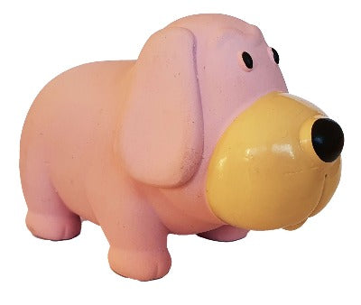 Latex Squeaky Grunter Basset Hound 11cm, Latex dog toy for puppies, Pet Essentials Napier, Pets Warehouse, Pet Essentials Hastings
