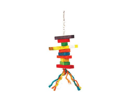 Avian Care Wood & Rope Hanging Bird Toy, wooden hanging bird toy, pet essentials napier, avi one bird toy, pet essentials warehouse