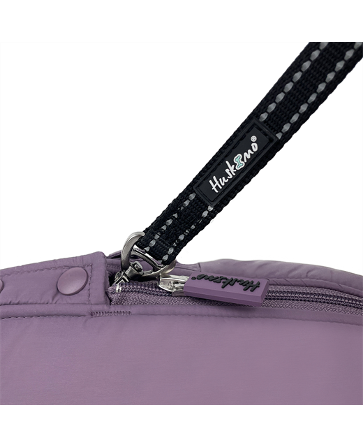 Huskimo Dog Coat Cardrona Grape with dog lead attachement, pet essentials warehouse