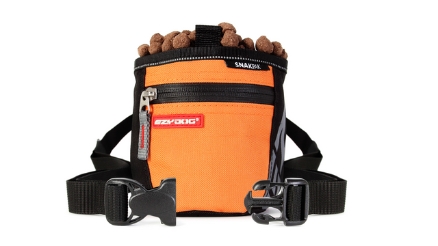 EzyDog SnakPak Treat Pouch Orange, Treat Bags, Pet Essentials warehouse