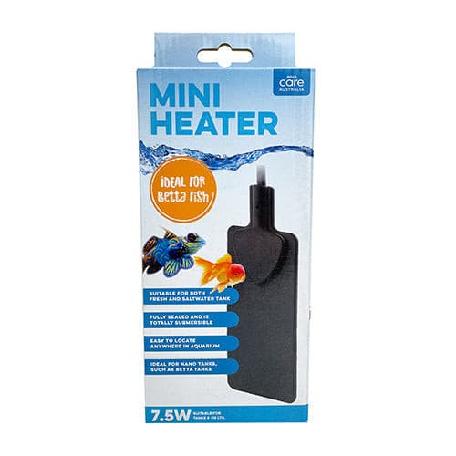 Aqua Care Heater Mini Pad 7.5W, Betta fish heater, pet essentials warehouse