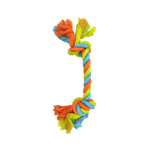 Knots of Fun Rope Bone 23cm Dog Toy - Allpet Dog Rope Toys - Mika's Ltd