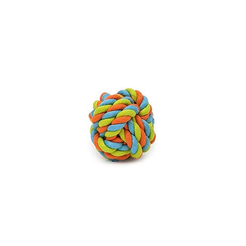 Knots of Fun Tug Rope Ball 8cm Dog Toy - Allpet Dog Rope Toys - Mika's Ltd