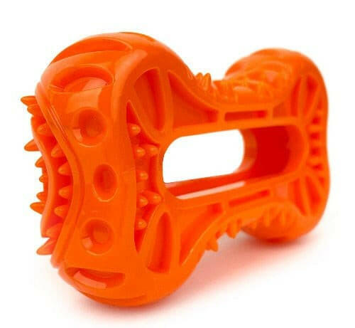 Ruff Play Dental Bone orange, Allpet Ruff play NZ dog toy, Pet Essentials Napier, Dental toy for dogs teeth, 