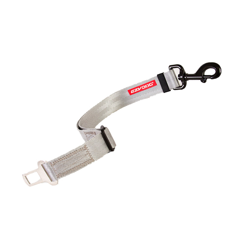 EzyDog Adjustable Seatbelt Attachment silver, pet essentials warehouse, ezydog seatbelt attachment