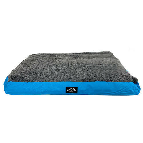 Its Bed Time All Terrain Cushion Wool Blue Wool Mattress Dog Bed
