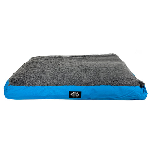 Its Bed Time All Terrain Cushion Wool Blue, Pet Essentials Napier, Pets Warehouse, Dog wool mattress, Allpet NZ dog bed