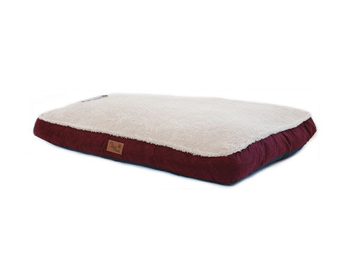 Its Bed Time Plush Pillow Wool Top Red, Pet Essentials Napier, Pets warehouse, Pet Essentials hastings, plush dog bed, wool dog bed nz