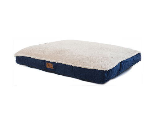 Its Bed Time Plush Pillow Wool Top Blue, Pet Essentials Napier, Pets Warehouse, Wool dog bed nz