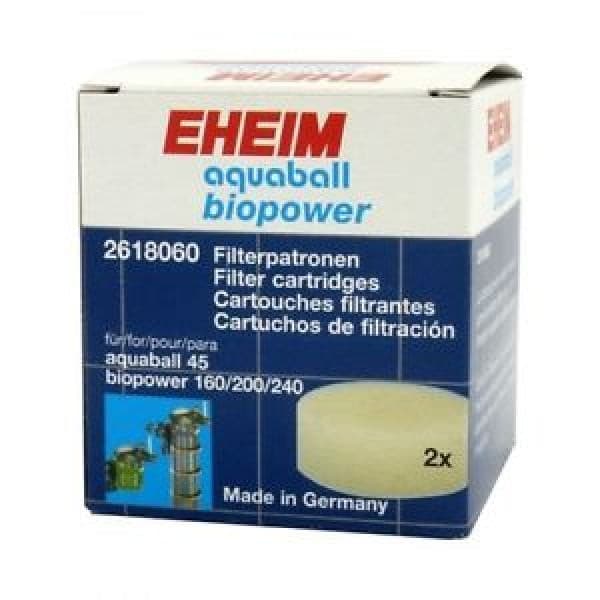Eheim Biopower 160 & 200 Cartridge 2pk, Eheim Biopower 200 filter pads, Pet essentials Napier