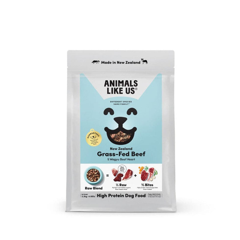 Animals Like Us RawBlend33 Beef & Wagyu Beef Heart Freeze Dried Dog Food, Pet Essentials Warehouse