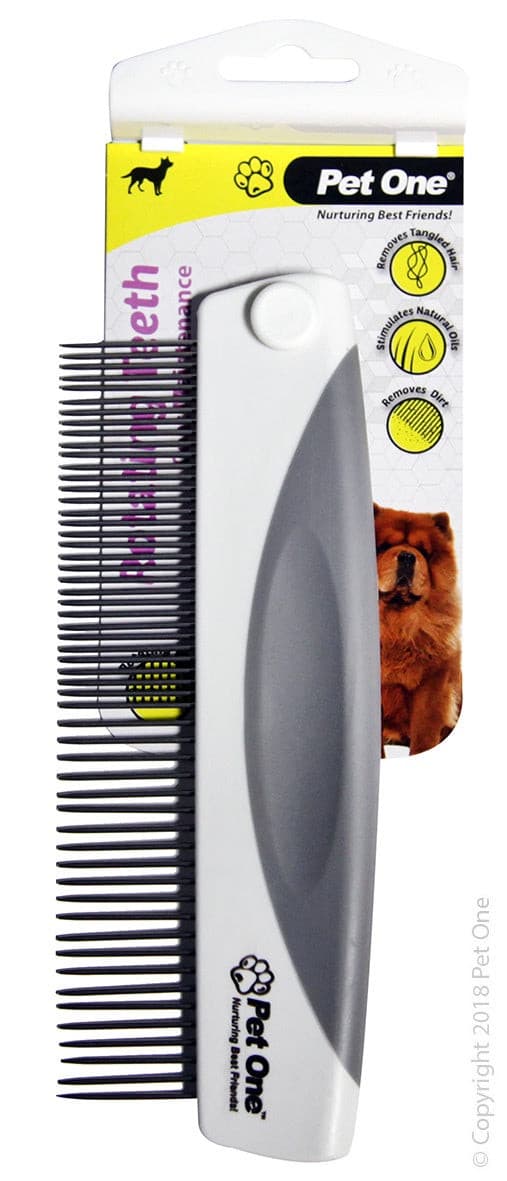 Pet One Grooming Premium Rotating Teeth Comb Fine 55 Pins