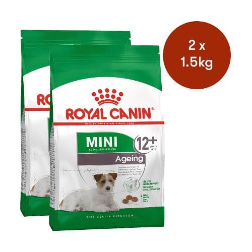 Royal Canin Mini Ageing 12+ 1.5kg bag x 2, pet essentials napier, royal canin ageing