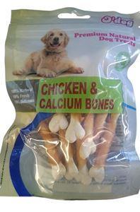 O Dog Chicken Calcium Bones 100g, chicken treat for puppies, calcium treat bones, o'dog calcium bones