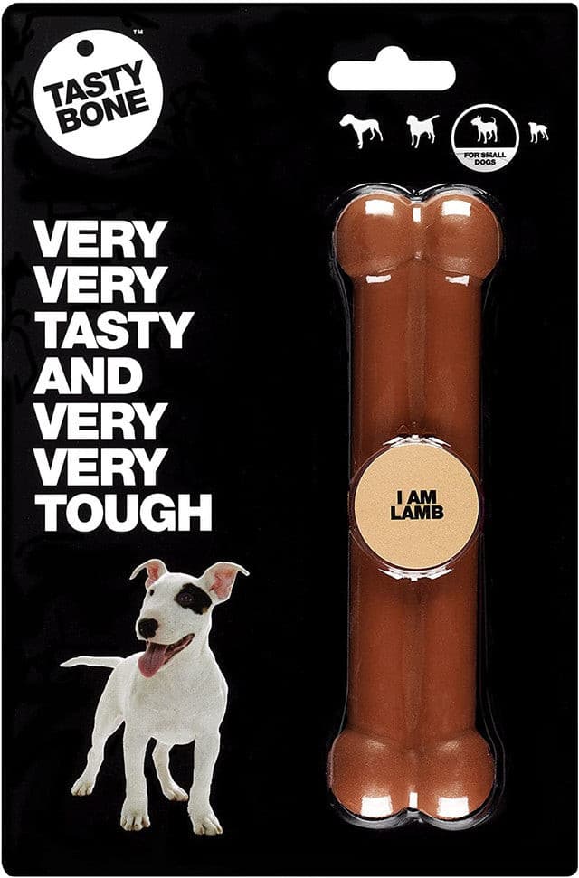 Tasty Bone Lamb Bone Chew Toy size Small, Nylon dog chew bone, pet essentials warehouse napier