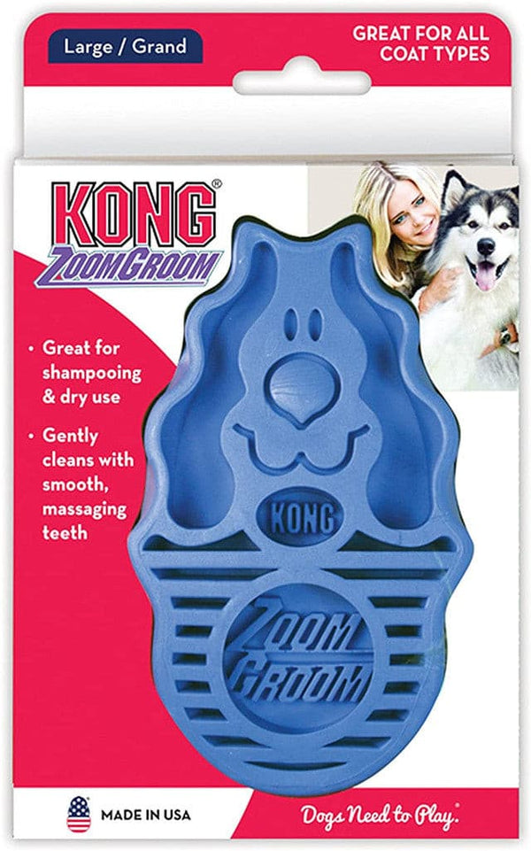 KONG Zoom Groom for Dogs, Kong grooming tools, pet essentials warehouse