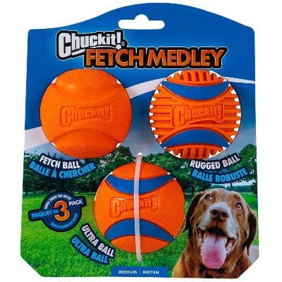 Chuckit! Fetch Medley Gen3 3 pack, Pet Essentials Napier, Pets Warehouse, Pet Essentials Warehouse, Pet Essentials New Plymouth, Chuckit ball mitre10 mega