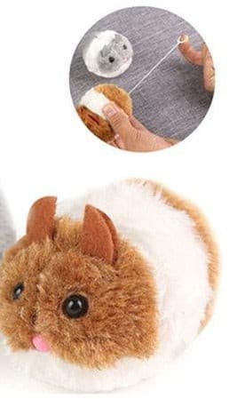 Trembling Mouse Pull Rope Vibrating Interactive Cat Toy, Pet Essentials Napier, pets warehouse, pet essentials porirua, pull cord vibrating interactive cat toy