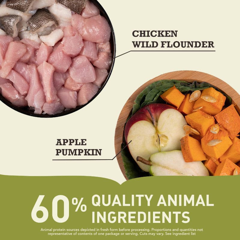 Acana Adult Dry chicken and wild flounder, pet essentials warehouse