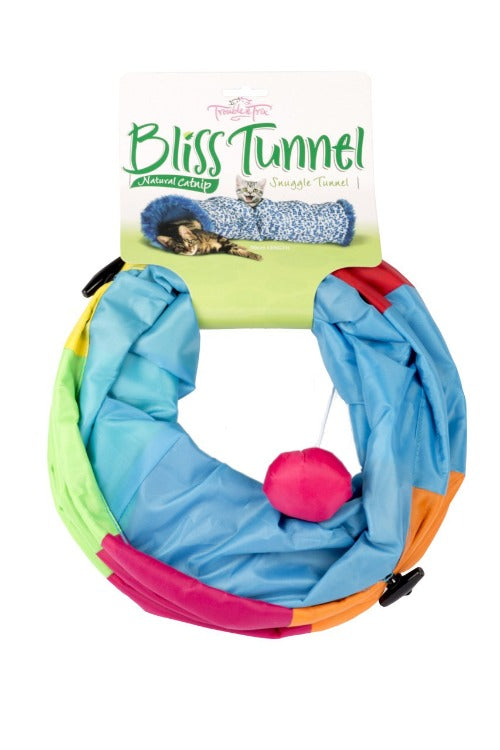 Trouble & Trix Bliss Tunnel Cat Toy, Pet Essentials Napier, Pets Warehouse, Pet Essentials Hastings, Cat tunnels NZ, rustling cat tunnel