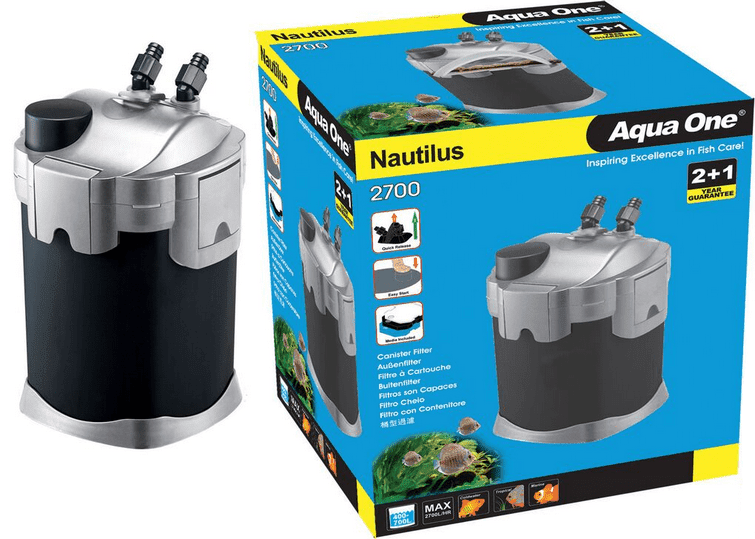 Aqua One 2700 UVC Nautilus Canister Filter with UV 2700l/hr