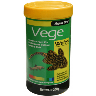 Aqua One Vege Wafer Fish Food 200g