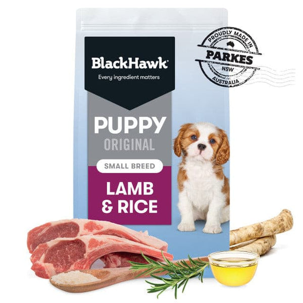 Black Hawk Original Small Breed Puppy Lamb & Rice Dry Dog Food, Black hawk dog food, pet essentials warehouse