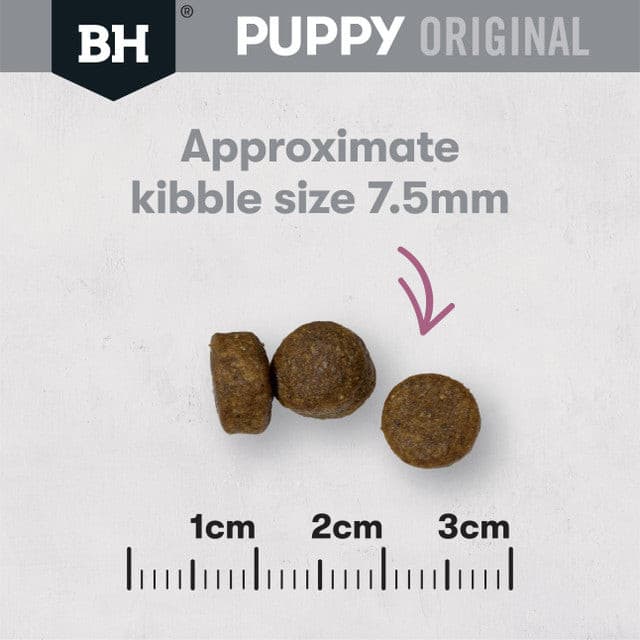 Black Hawk Original Small Breed Puppy Lamb & Rice Dry Dog Food size of the kibble, pet essentials warehouse