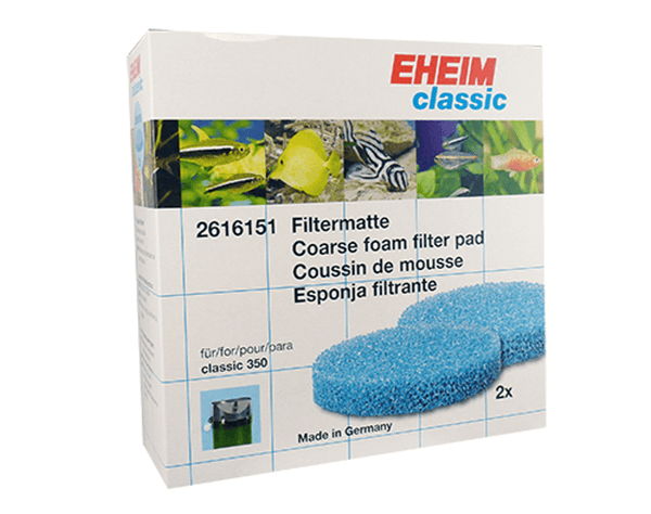 Eheim Classic 350 Blue Filter Pads 2 pack, Eheim classic 350 blue filter pads, pet essentials napier