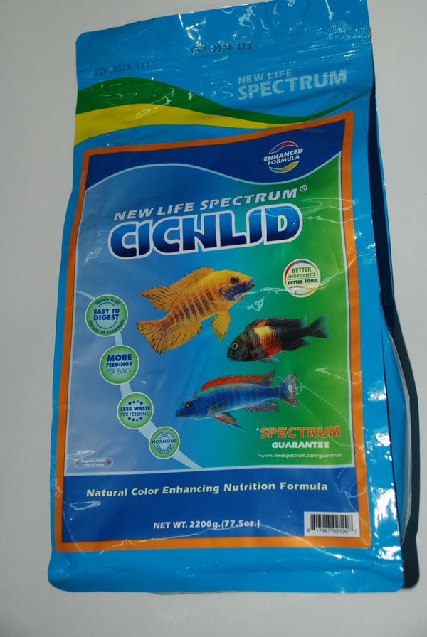 New Life Spectrum Naturox Cichlid Formula 2.2kg bag, pet essentials warehouse