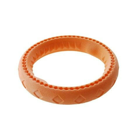 Ruff Play Foam Dental Wheel, Foam Dog Toy, Pet Essentials Napier, Bouncy foam toys for dog training, treat toys, floating dog toy