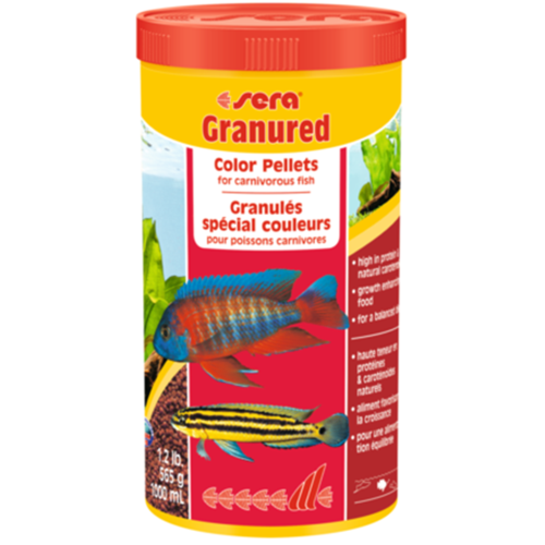Sera Granured Cichlid Colour Pellets 565g 1000ml, Pet Essentials Napier, Pets Warehouse, Hollywood fish, Fishly, Pet Essentials Warehouse, Cichlid Food for colour enhancing
