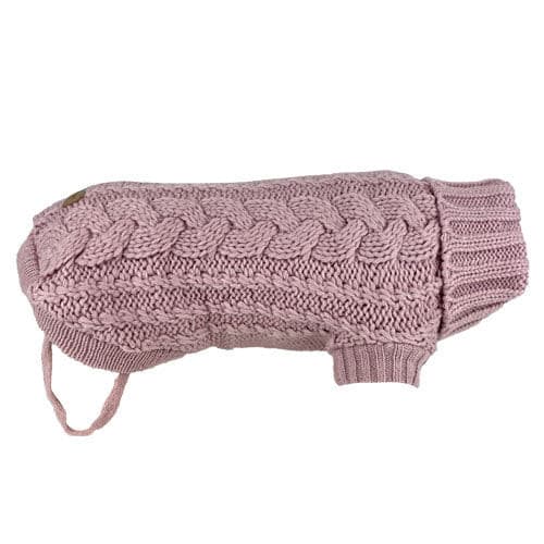Huskimo Jumper Frenchknit Rose Pink, Pet Essentials warehouse, dog knitted jumper