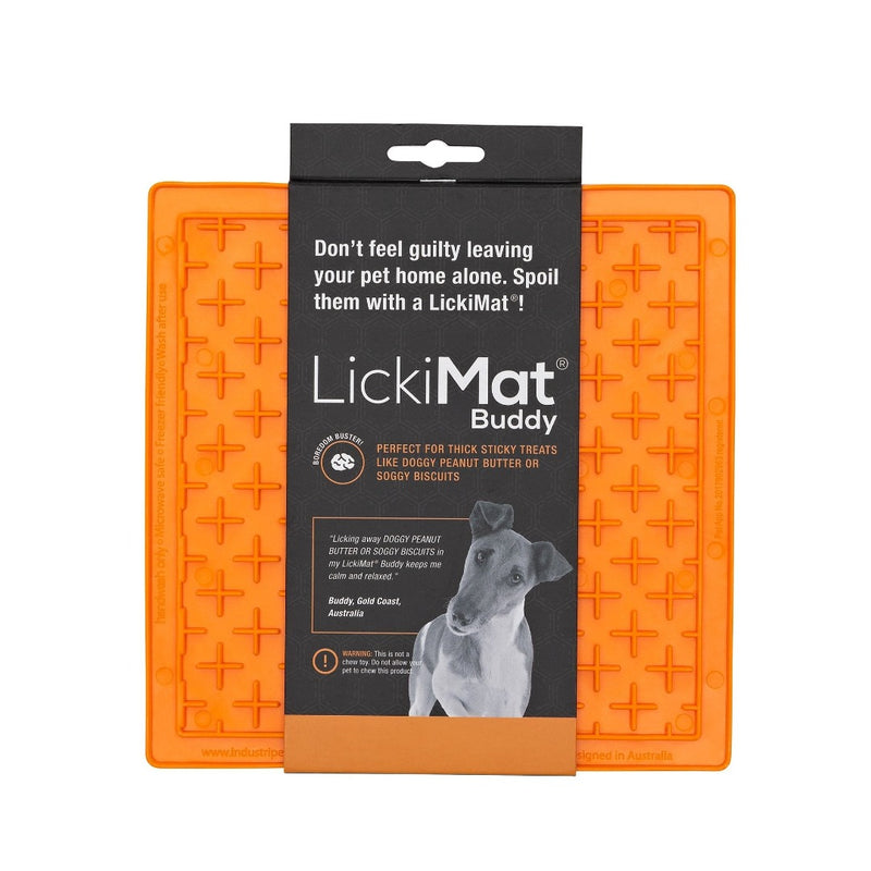 LickiMat Classic Buddy Orange, Pet Essentials Warehouse